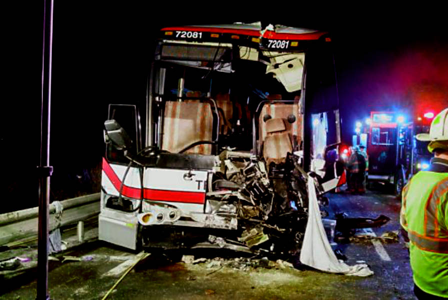 26 injured in a bus accident